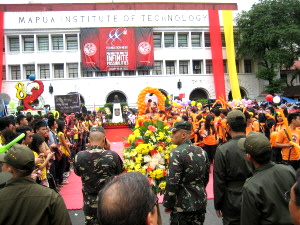 start of the program parade